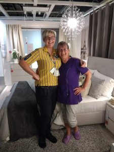Dianne and Lynn at IKEA