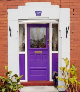 The front door at Lane Ends Podiatry, Warrington