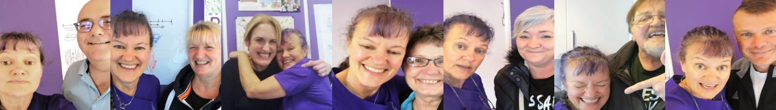 Gallery of patients with Dianne Ashcroft, the Potty Purple Podiatrist