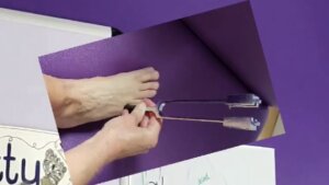 Tuning fork on foot