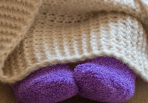 cosy purple socks